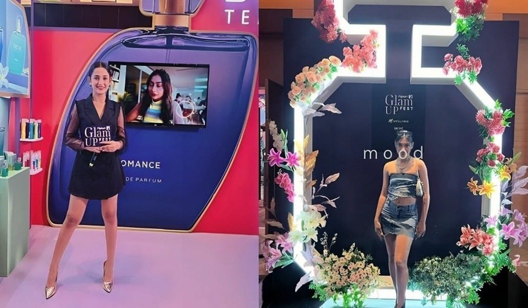 Flipkart Glam Up Fest 2023 influencer event setup with immersive brand activations, stage production, tech engagements, and entertainment by EMRG Solutions.