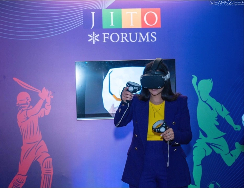 JITO Members Meet event experience by EMRG Solutions featuring networking, VR gamification, guest speakers, and sustainable event branding.
